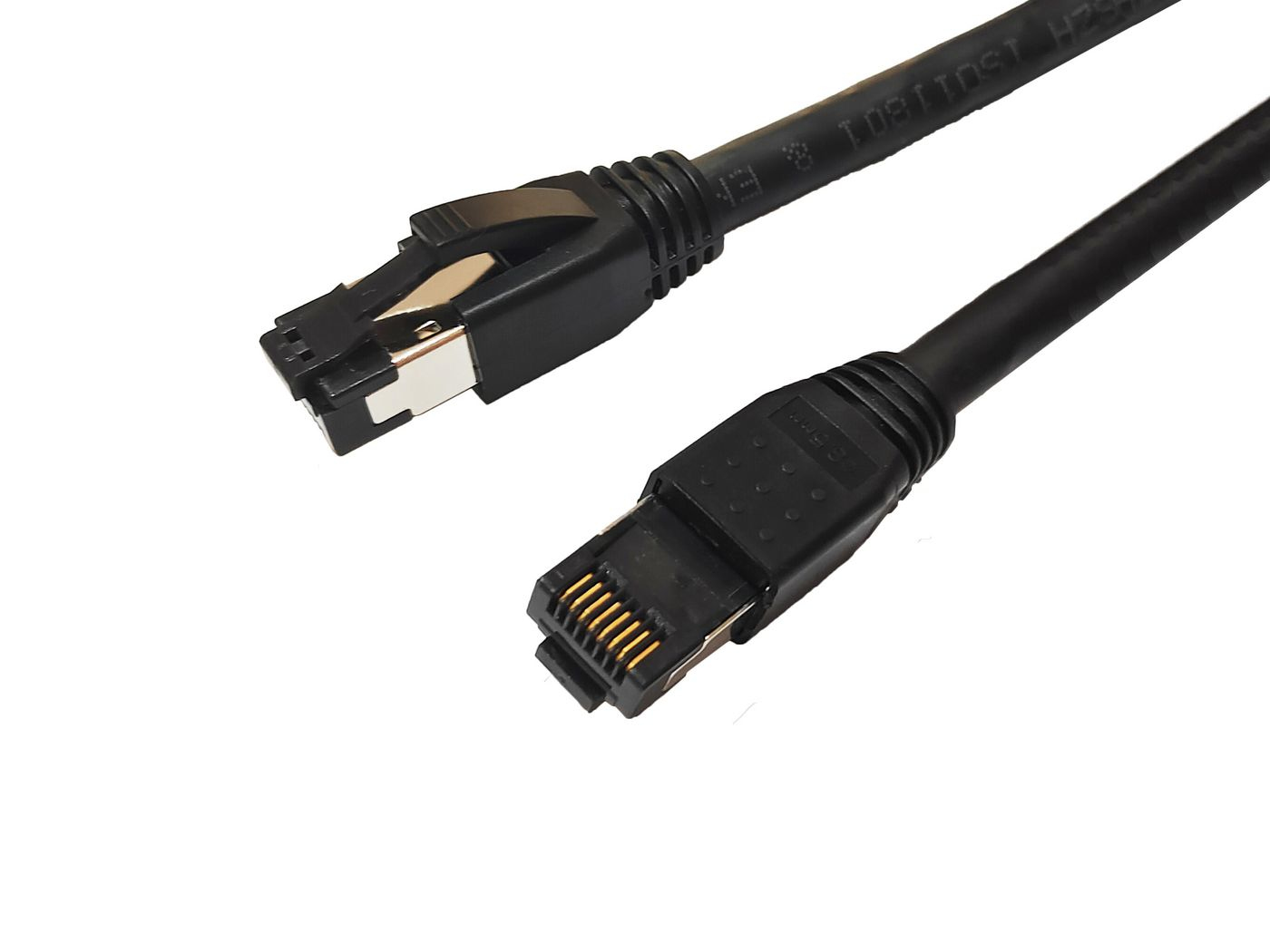 Photos - Cable (video, audio, USB) Microconnect MC-SFTP8005S networking cable Black 0.5 m Cat8.1 S/FTP (S 