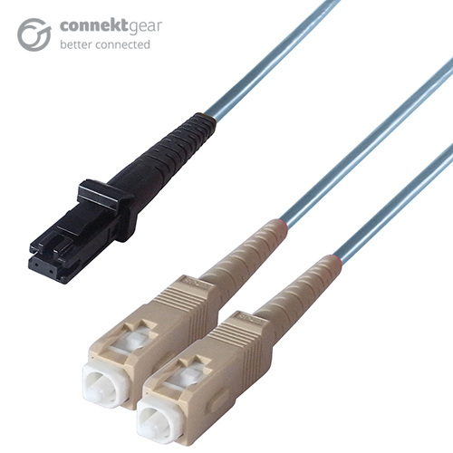 connektgear 1m Duplex Fibre Optic Multi-Mode Cable OM3 50/125 Micron M