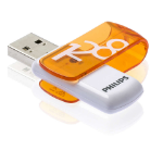 Philips FM12FD05B USB flash drive 128 GB USB Type-A 2.0 Oranje, Wit