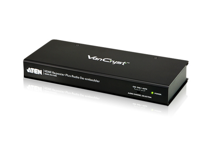 ATEN VC880-AT-E AV extender AV repeater Black