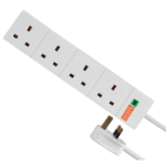 FDL 4 WAY SURGE PROTECTED MAINS GANG SOCKET STRIP - 5M