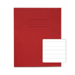 Rhino 8 x 6.5 Exercise Book 32 Page, Red, F15 (Pack of 100)