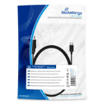 MediaRange Charge and sync cable, USB 2.0 to mini USB 2.0 B plug, 1.8m, black