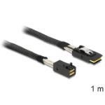 DeLOCK 83389 Serial Attached SCSI (SAS) cable 1 m Black