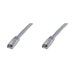 Digitus CAT 6, S-FTP, AWG 26/7, 1 m networking cable Grey Cat6 S/FTP (S-STP)