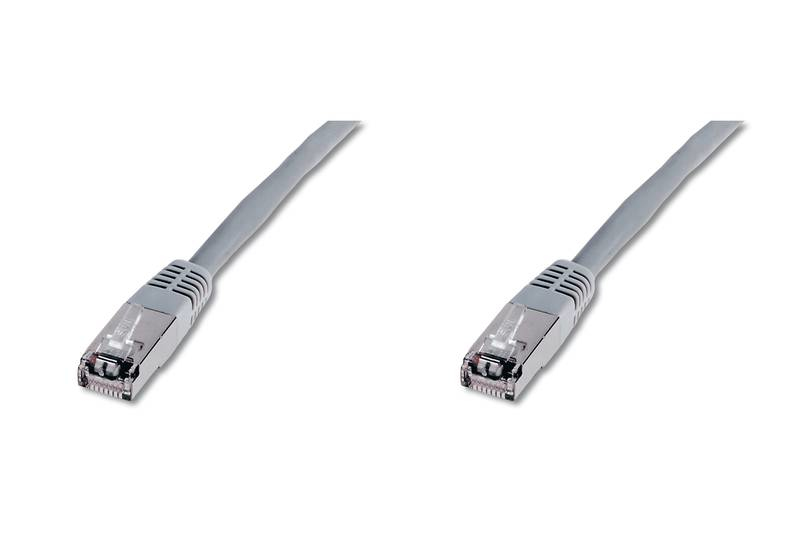 Image of Digitus CAT 6, S-FTP, AWG 26/7, 1 m networking cable Grey Cat6...