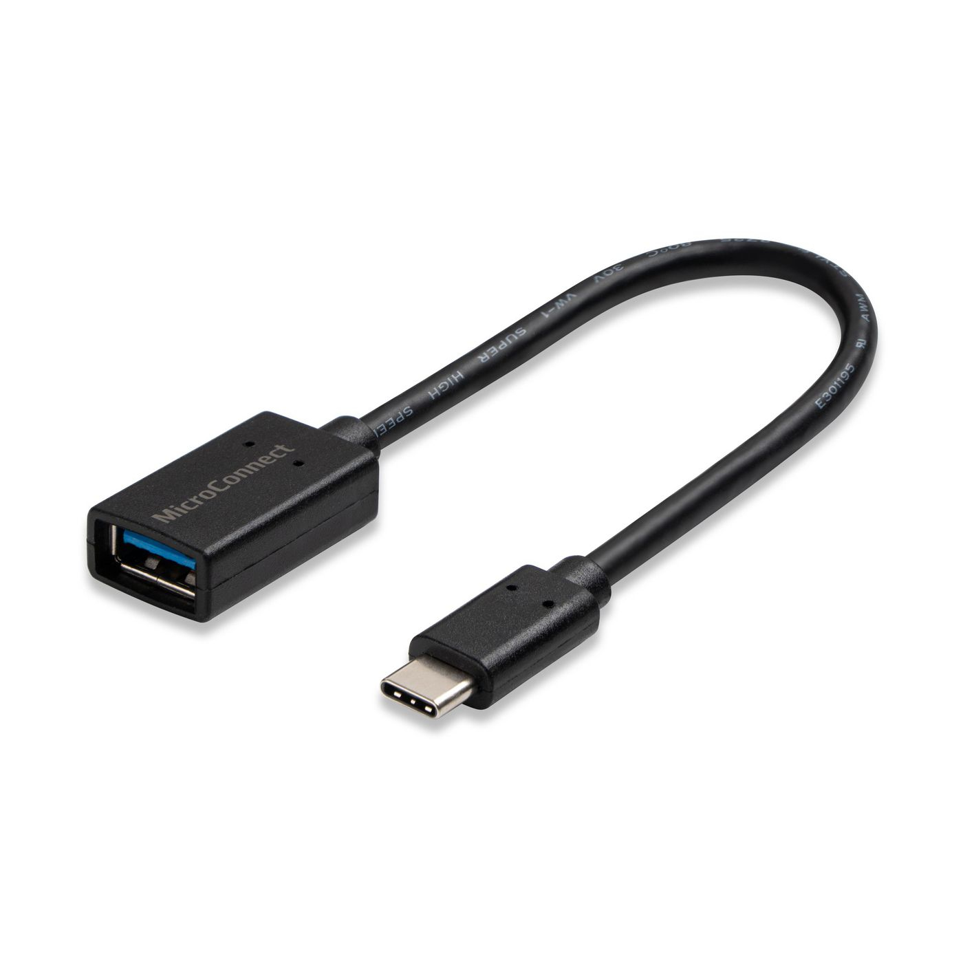 Microconnect Black Usb3.1caf02 Usb Cable Usb 3.2 Gen 1 (3.1 Gen 1) 0.2 M Usb