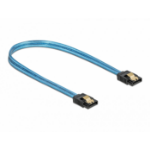 DeLOCK SATA 6 Gb/s Cable UV glow effect blue 30 cm