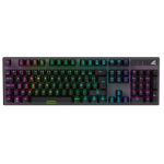 Sharkoon SGK20 RED BE toetsenbord Gamen USB QWERTZ Duits Zwart