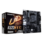 GIGABYTE A520M K V2 Motherboard - Supports AMD Ryzen 5000 Series AM4 CPUs, up to 5100MHz DDR4 (OC), PCIe Gen3 x4 M.2, GbE LAN, USB 3.2 Gen 1