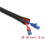 DeLOCK 19021 cable sleeve Orange, Black 1.6 cm