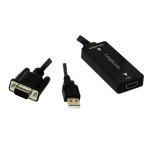 LogiLink CV0060 video cable adapter Black