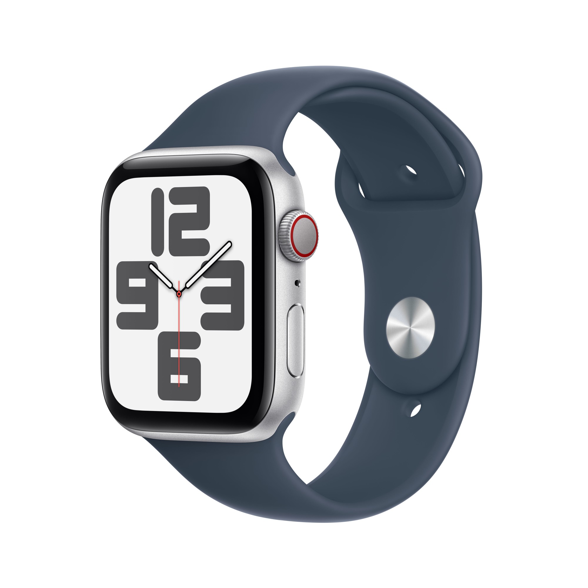 Photos - Smartwatches Apple Watch SE OLED 44 mm Digital 368 x 448 pixels Touchscreen 4G Silv MRH 