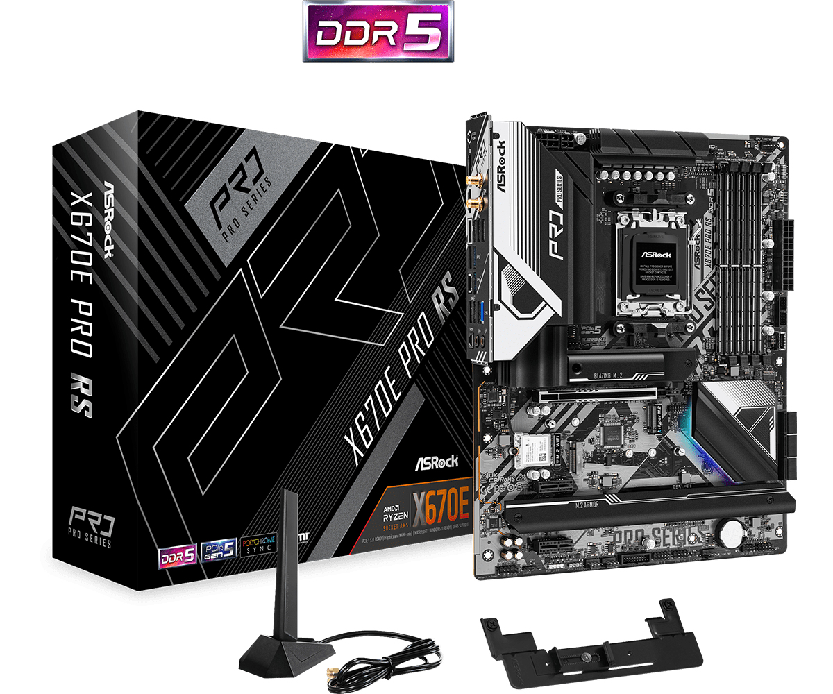 Image of Asrock X670E Pro RS AMD X670 Socket AM5 ATX
