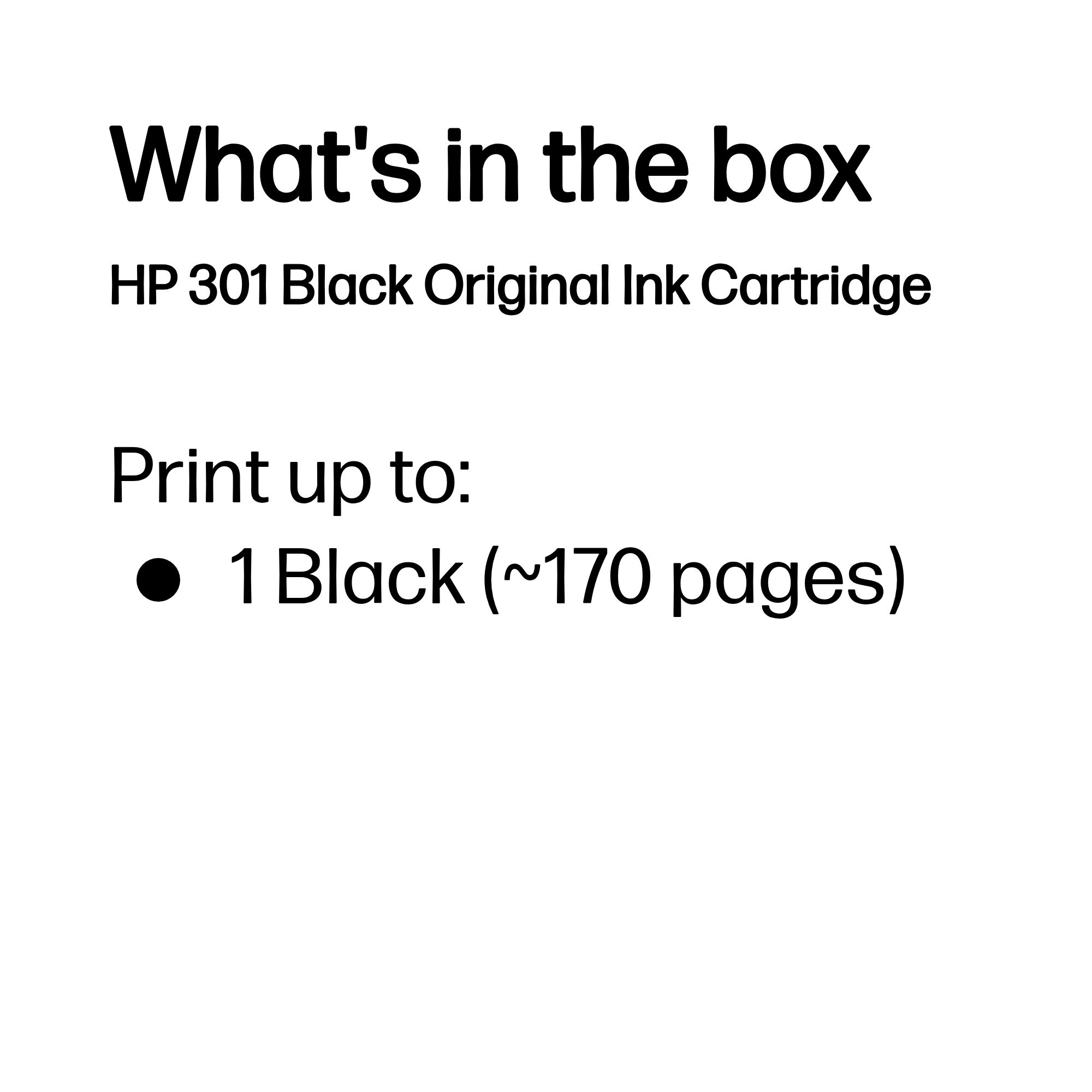 HP CH561EE/301 Printhead cartridge black, 170 pages ISO/IEC 24711 3ml for HP DeskJet 1000/1010/Envy 5530/OfficeJet 4630