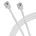 Maplin RJ11 Connector to RJ11 Connector 6P4C Telephone Modem Lead 5m White