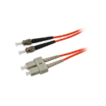 Synergy 21 1.0m OM2 ST - SC fibre optic cable 1 m Orange