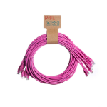 Cablenet 0.3m Cat6 RJ45 Pink U/UTP LSOH 24AWG Snagless Booted Patch Lead (PK10)