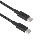 ACT USB 2.0 240W laad- en datakabel USB-C naar USB-C, zwart, 2 meter