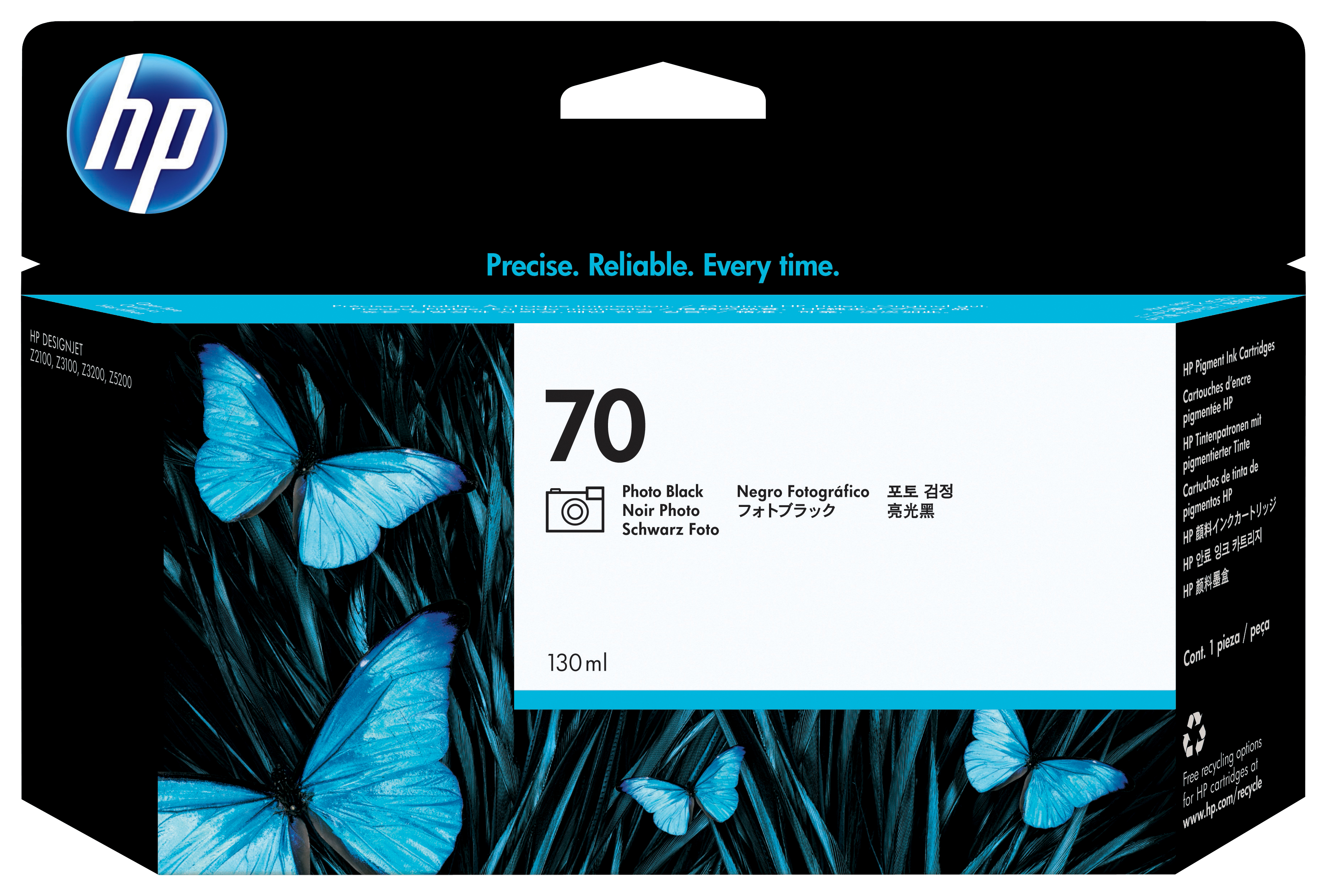Image of HP C9449A/70 Ink cartridge foto black 130ml for HP DesignJet Z...