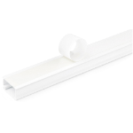 StarTech.com Stevige Zelfklevende Kabelgoot met Deksel, 29mm B x 20mm H 2m L, PVC Draadgoot / Muurlijst voor Netwerk- en Voedingskabels, UL Listed