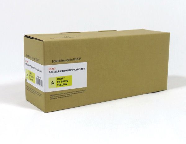 Image of DATA DIRECT Utax PK5012Y PC3560 3565 Toner Yellow Compatible...