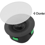 Yealink Ceiling Speaker CS10 Dante Edition, 2-Way Coaxial Dante Ceiling Loudspeaker for Exceptional Sound Quality