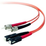 Belkin Cable/Duplex FibreOptic ST/SC 62.5/125 15m InfiniBand/fibre optic cable 590.6" (15 m) Orange