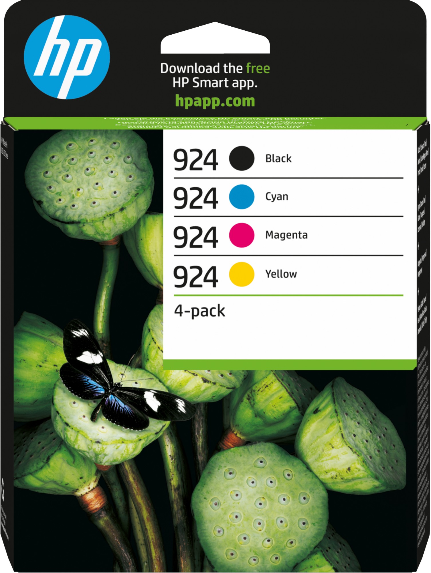 HP 6C3Z1NE/924 Ink cartridge multi pack Bk,C,M,Y 500pg + 3x400pg Pack=4 for HP OJ Pro 8120/e