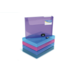 Rapesco Box File, 40mm file storage box Blue, Green, Red, Violet, White