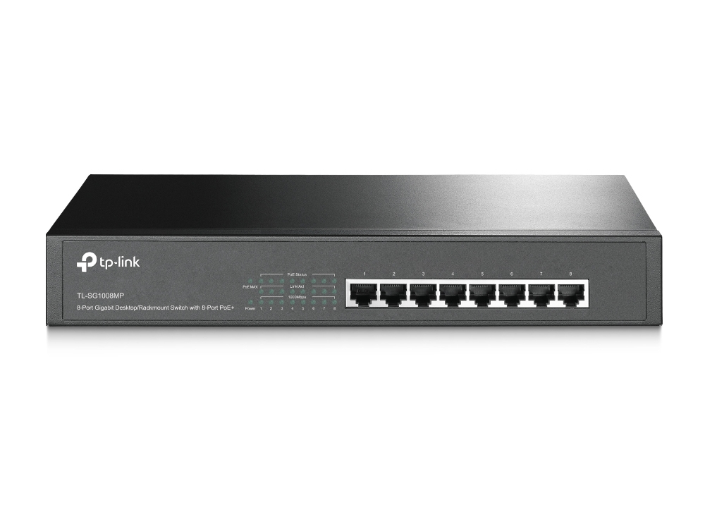 Image of TP-Link TL-SG1008MP network switch Unmanaged Gigabit Ethernet...