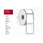 Capture CA-LB3061 printer label White