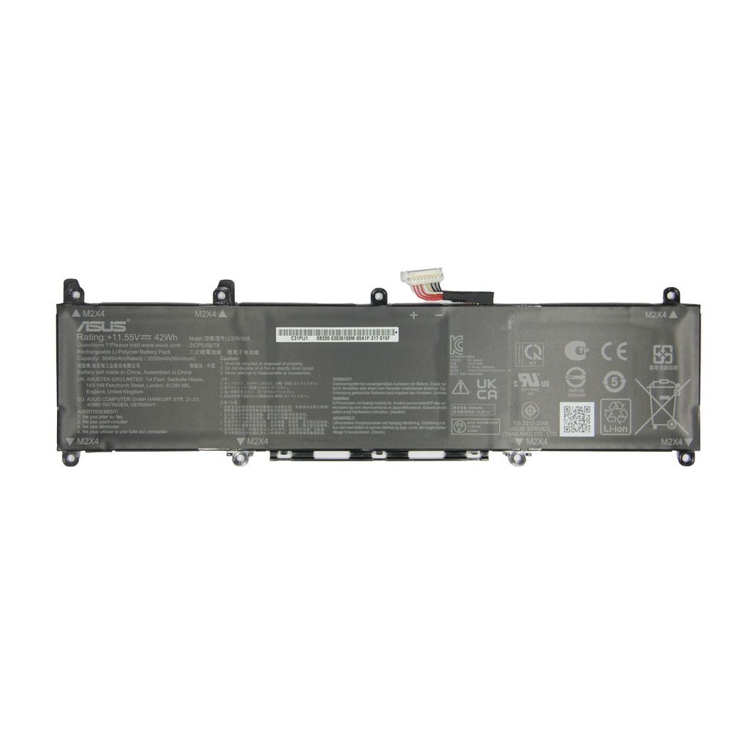 EU Product - X330FA Battery COS POLY C31N1806 thumbnail