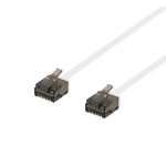 Deltaco UUTP-2068 networking cable White 5 m Cat6a U/UTP (UTP)