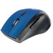 Manhattan Curve Wireless Mouse, Blue/Black, Adjustable DPI (800, 1200 or 1600dpi), 2.4Ghz (up to 10m), USB, Optical, Five Button with Scroll Wheel, USB micro receiver, 2x AAA batteries (included), Low friction base, Blister