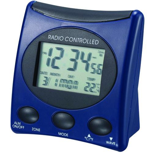 Image of Technoline WT221 - Digital alarm clock - Black - Blue - 12/24h -...