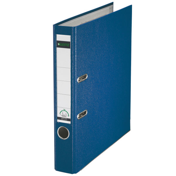 Image of Leitz 180° Plastic Lever Arch File ring binder A4 Blue