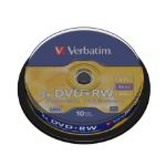 Verbatim DVD+RW Matt Silver 4.7 GB 10 pc(s)