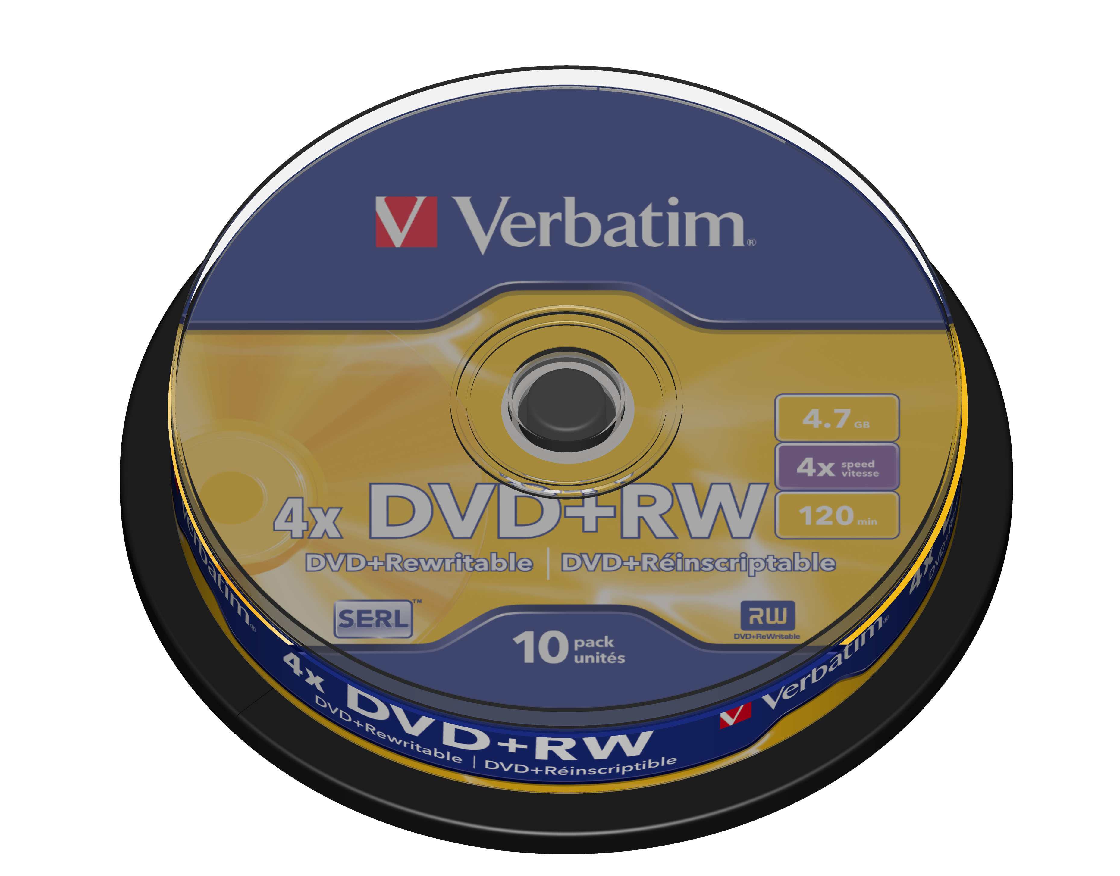 Image of Verbatim DVD+RW Matt Silver 4.7 GB 10 pc(s)