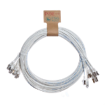 Cablenet 2m Cat6a RJ45 White S/FTP LSOH 26AWG Snagless Booted Patch Lead (PK 10)