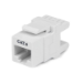 StarTech.com 180° Cat 6 Keystone Jack - RJ45 Ethernet Cat6 Wall Jack White - 110 Type