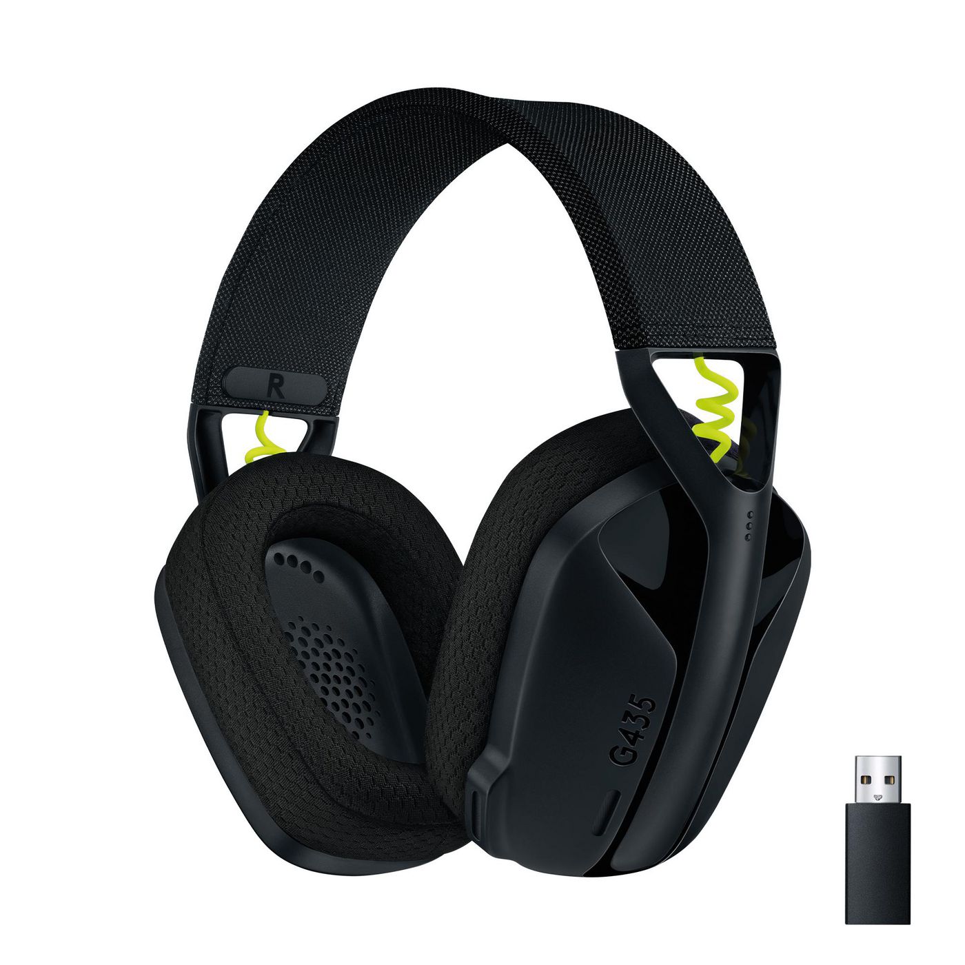 Image of Logitech G435 WIRELESS GAMING HEADSET - BLACK