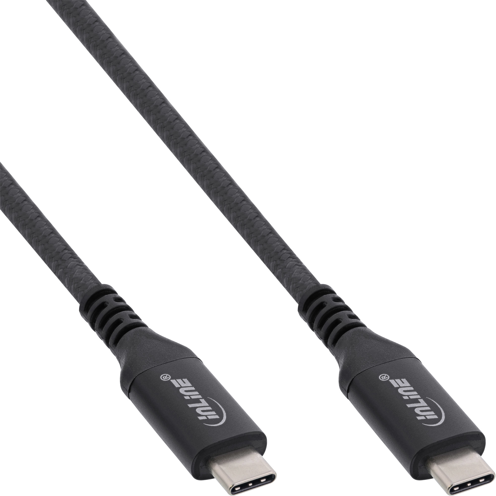 Image of InLine USB4 Cable, USB-C male/male, 8K60Hz, black, 1m