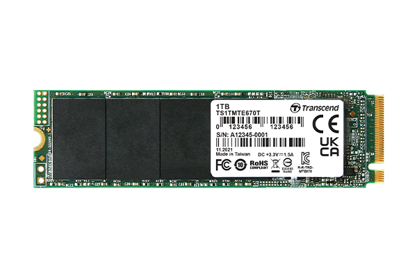 Image of Transcend MTE670T 512 GB M.2 PCI Express 3.0 NVMe 3D NAND