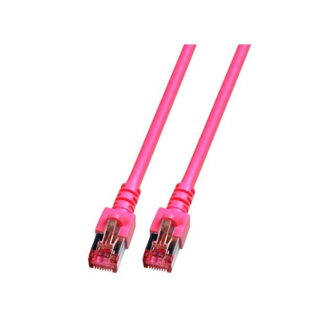 EU Product - RJ45 Patchkabel S/FTP Cat.6A LSZH  0.15m magenta thumbnail