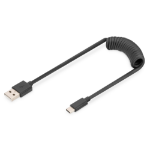 Digitus AK-300430-006-S USB-kabel USB 2.0 1 m USB A USB C 0,48 Gbit/s 60 W Zwart