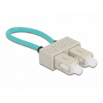 DeLOCK Optical Fiber loopback Adapter SC / OM3 Multi-mode beige