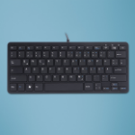 R-Go Tools Compact R-Go ergonomic keyboard, QWERTZ (DE), wired, black