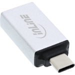 InLine USB 3.2 Gen.2 Adapter, USB-C male to USB-A female, silver