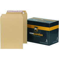 New Guardian C4 Envelope Peel/Seal 130gsm Manilla (Pack of 250) J26339